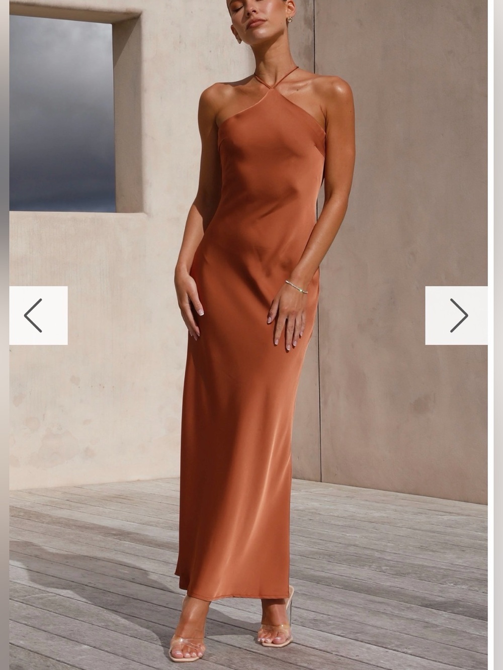 Chiara Maxi Dress - Copper